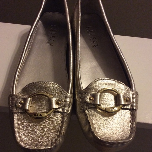 Lauren Ralph Lauren Shoes - Lauren Ralph Lauren Gold flats Sz 9 new
